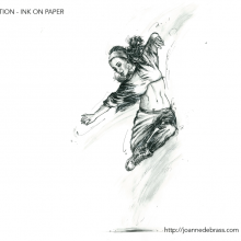 Dancer illustration – Ink on paper